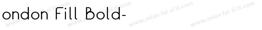 ondon Fill Bold字体转换
